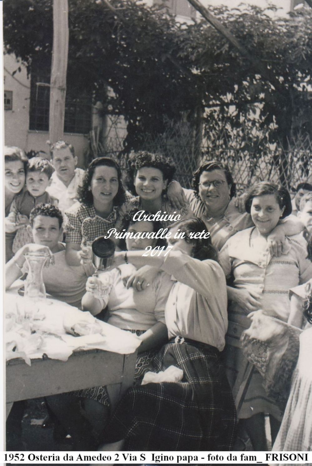 1952 Osteria da Amedeo 2 Via S Igino papa - foto da fam_ FRISONI