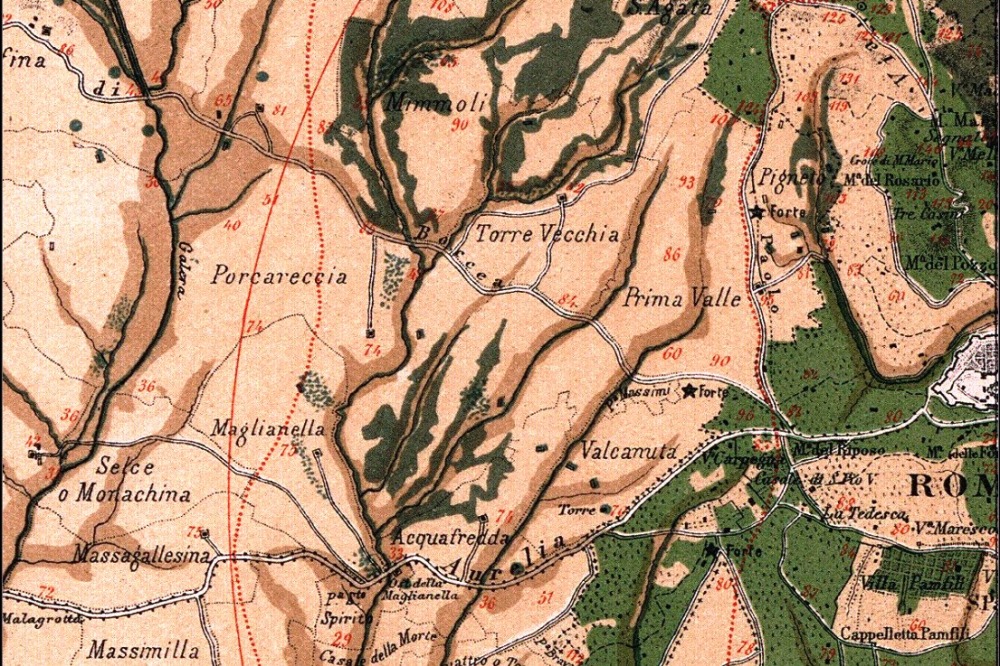 1880 - Anonimo, Carte topografiche, idrografiche e geologiche annesse alla Monografia statistica della città di Roma e Campagna romana presentata all'Esposizione universale di Parigi 18