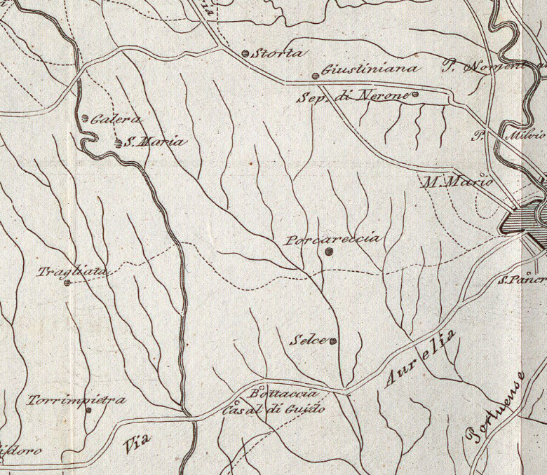 1880 - Raffaello Canevari, Aggiornamento della carta topografica dell'Agro di Roma del 1863